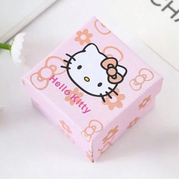 Hello Kitty Silver and Pink Earrings NWT - Picture 3 of 5